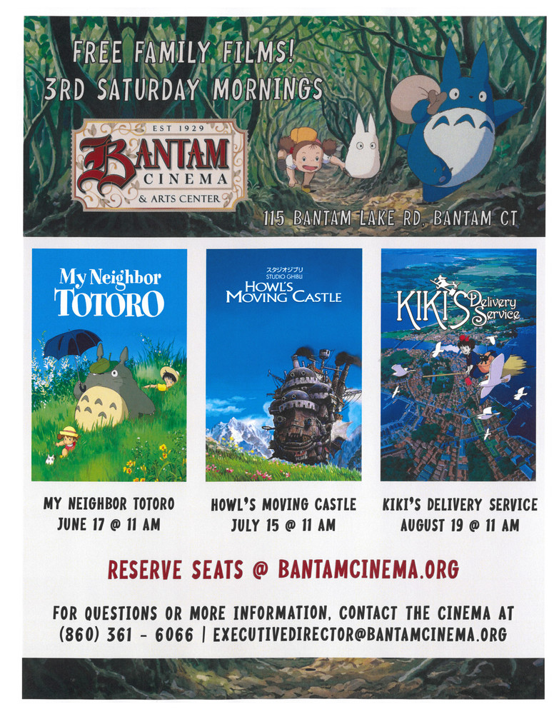 Free Family Films! Bantam Cinema Litchfield Middle School