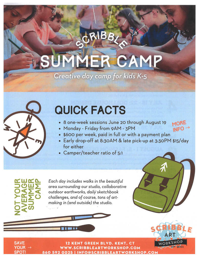 Scribble Art Camp Flyer