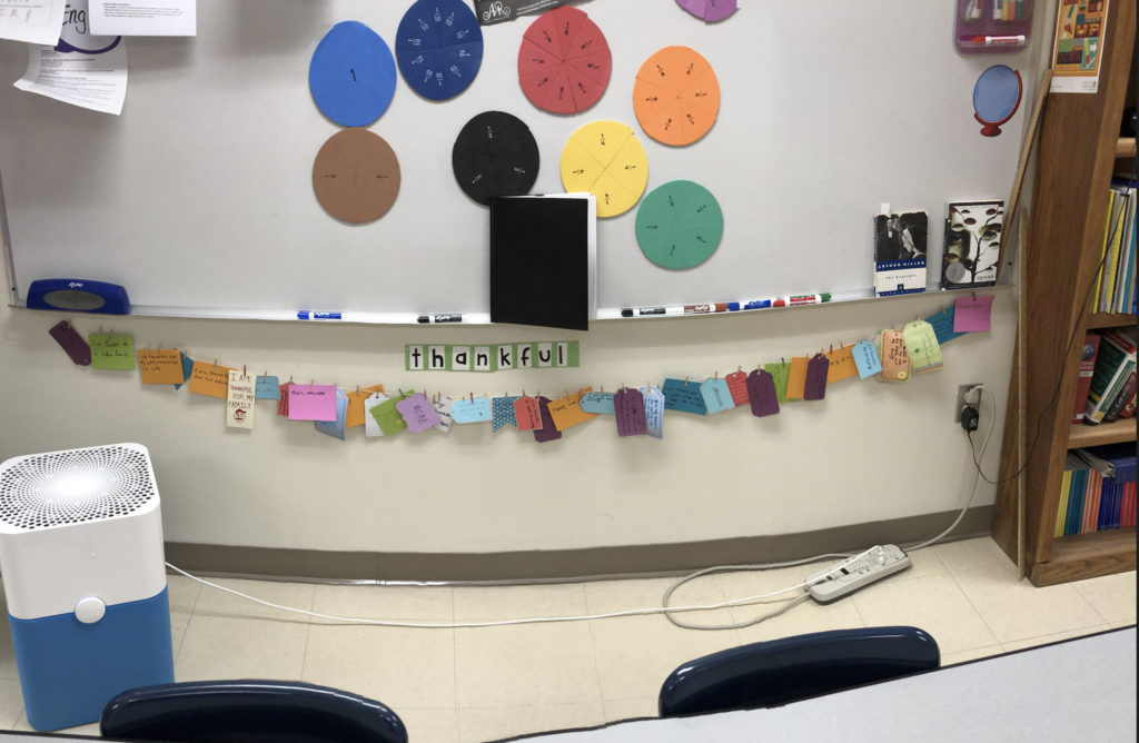 During the month of January, Wamogo takes part in the Great Kindness Challenge. Students in Mrs. Cilfone's room are developing an "attitude for gratitude". Students add a " gratitude tag" to the thankful/gratitude line in our classroom!