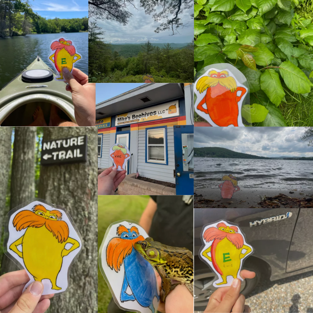 Flat Lorax explores Litchfield County with APES students!