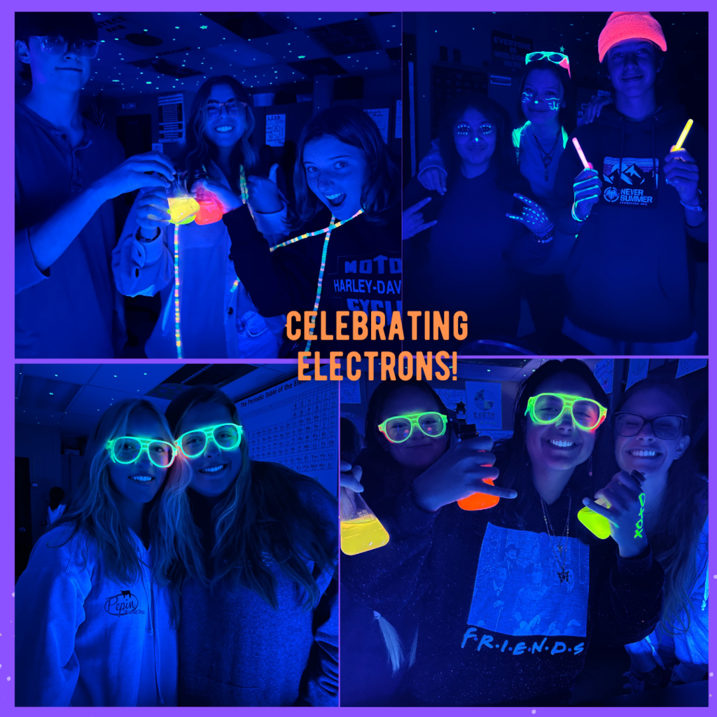 Celebrating electrons w/ Ms. D Chem!
