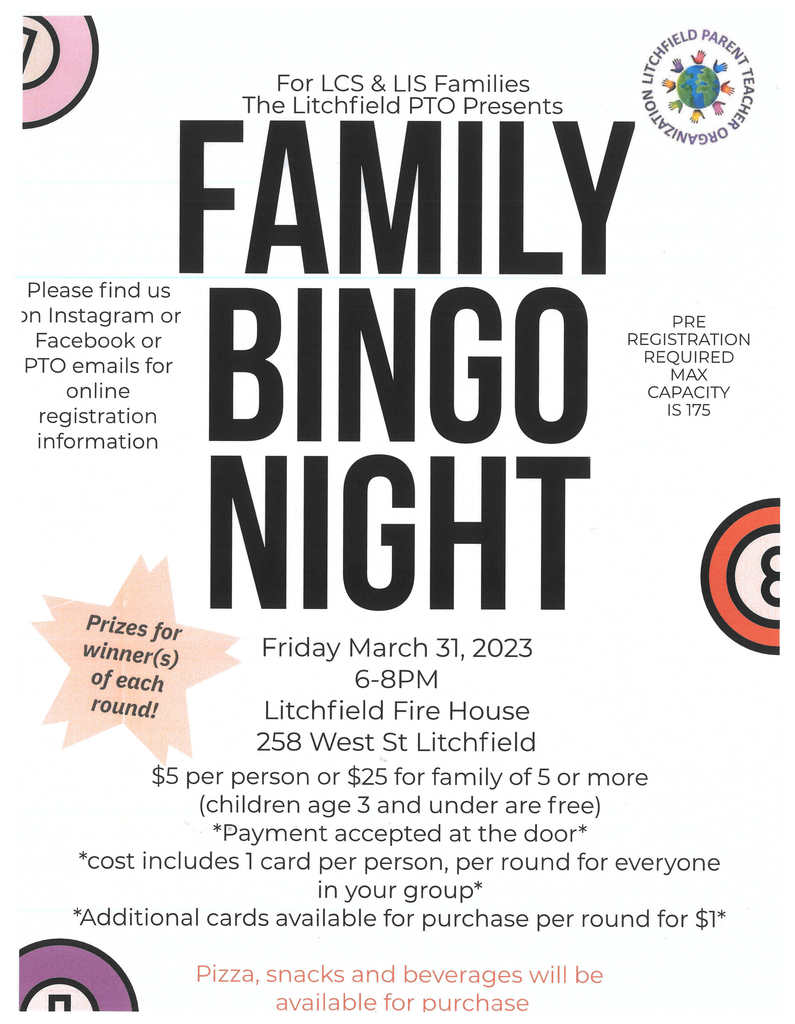 Family Bingo Night Flyer